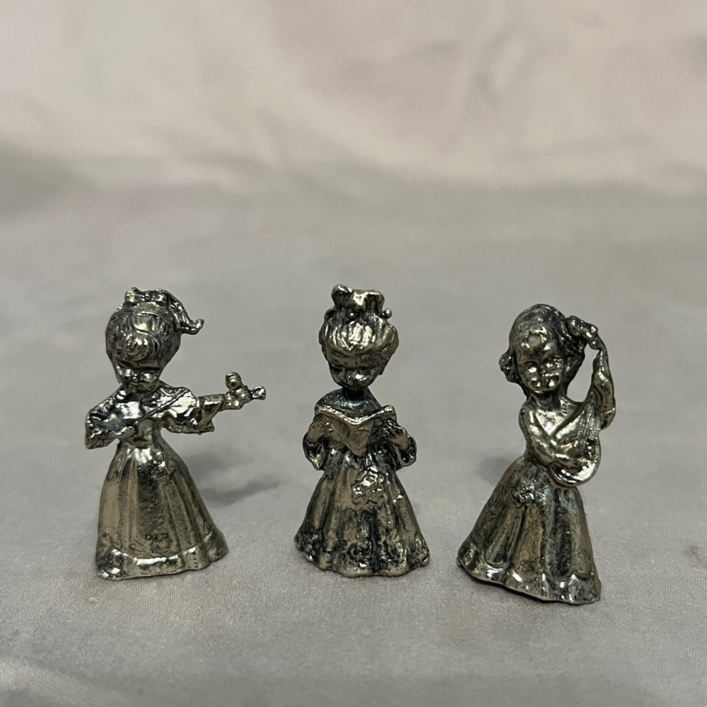 Set of 3 Pewter Miniatures - Picture 1 of 9